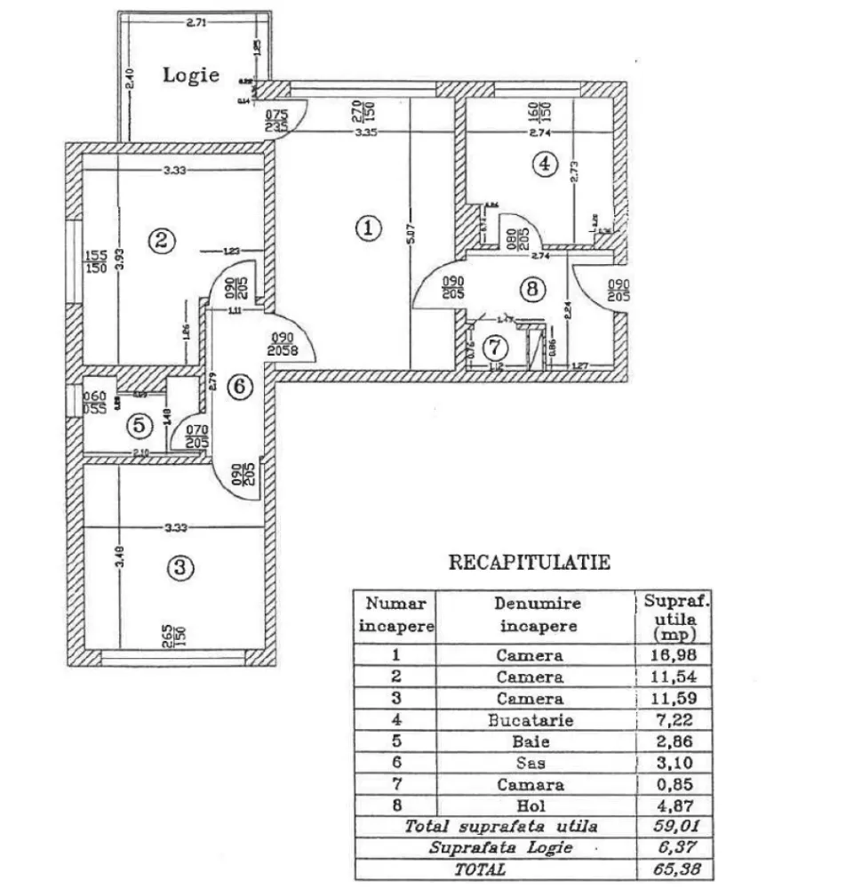 Apartament 3 camere Dna Ghica- centrala proprie