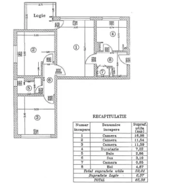Apartament 3 camere Dna Ghica- centrala proprie