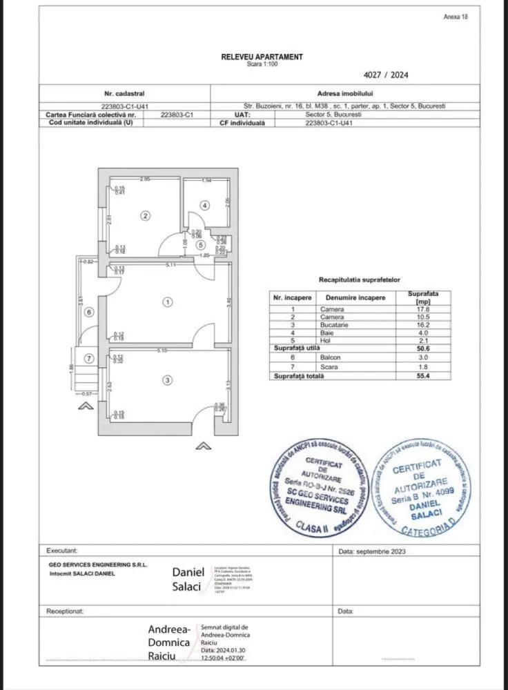 SPATIU COMERCIAL -RAHOVA-margeanului scara acces exterior INTABULATA - PARTICULAR SPATIU COMERCIAL STRADAL BUZOIENI-MARGEANULUI-RAHOVA,SCARA ACCES EXTERIOR INTABULATĂ autorizatii 100% eliberate de primaria sector 5 apartament modificat in spatiu comercial receptie lucrare executata ideal firma, vitrina 12 m la bulevard Detalii suplimentare Aer conditionat, Alarma, apa{apometre}, curent electric 380, gaze, un grup sanitar, internet, renovat la alb VAD COMERCIAL VITRINA STRADALA 12M PE STRADA BUZOIENI IDEAL SPATIU BIROURI,STOMATOLOGIE,NOTARIAT,ETC in spatiu a funcționat FARMACIA VERDE 20 de ani si salonul timp de 4 ani cu o chirie de 8400 euro anual