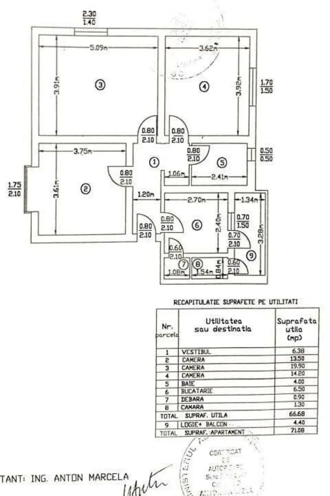 Apartament 3 camere - Primaverii - Bloc reabilitat