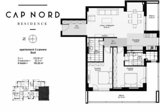 APARTAMENT BANEASA // CAP NORD RESIDENCE // LUX // MOBILAT