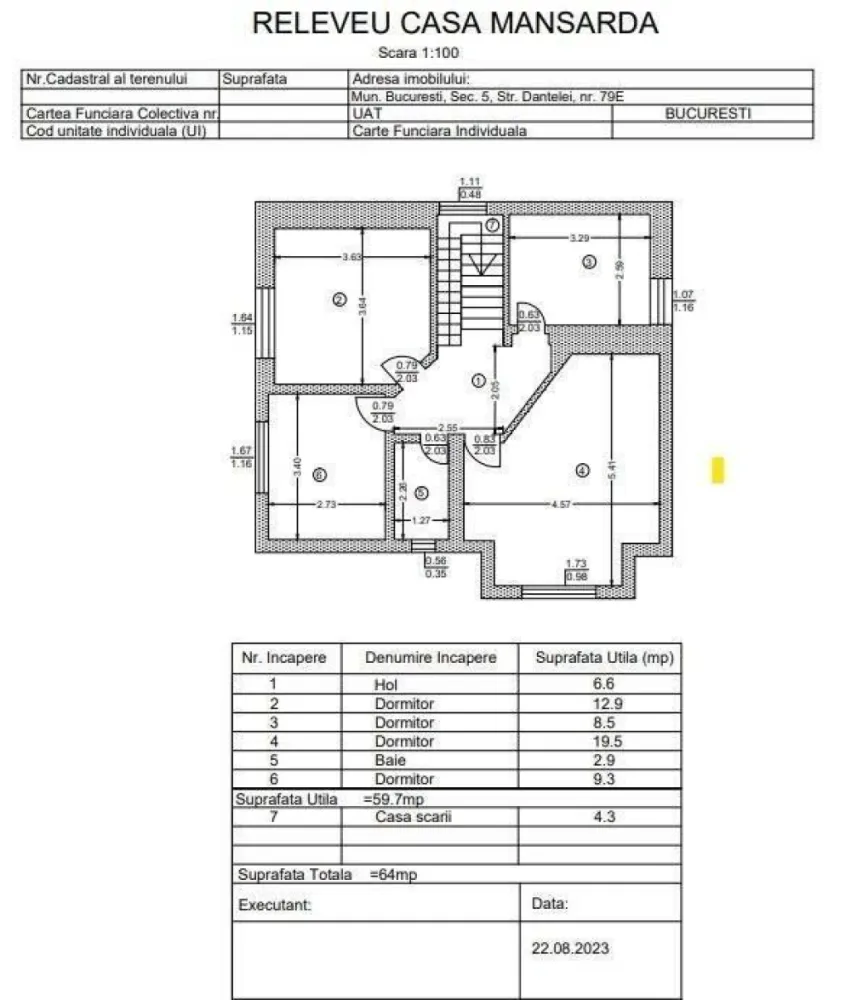 Casa individuala sector 5, strada dantelei, 500 m2 curte
