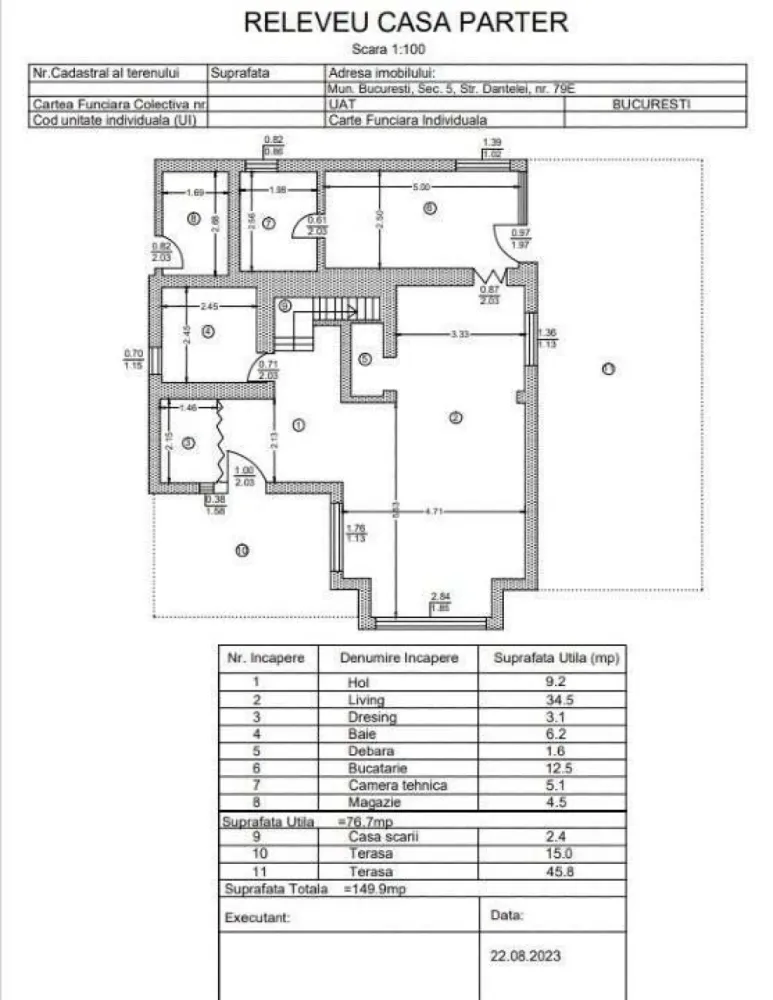 Casa individuala sector 5, strada dantelei, 500 m2 curte