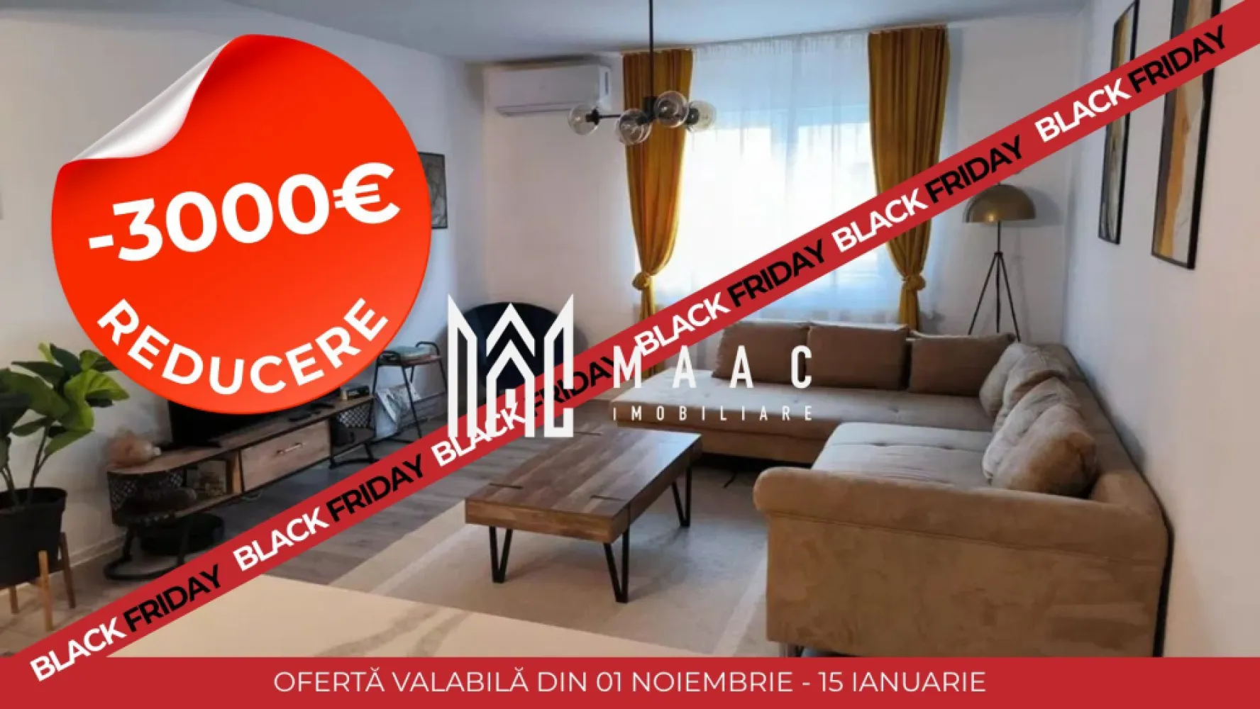 Black Friday Casa individuala | 5 Camere | Sura Mare - 🔥 BLACK FRIDAY - Profită de cea mai bună perioadă din an pentru a deveni proprietar! Reducere de 3.000 euro - Preț vechi - 258.000 euro Preț promoțional - 255.000 euro MAAC Imobiliare va propune spre vânzare o casa individuala amenajata la cheie in localitatea Sura Mare. Imobilul construit pe un teren cu suprafață de 475mp, cu regim de înălțime P+M si suprafață utila de 189mp, este compartimentat astfel: Parter: - living open space cu bucătărie - 1 dormitor - baie - cămară Etaj: - hol acces - 3 dormitoare - 2 dressing-uri generoase - baie cu geam de aerisire. Toate utilitățile: curent electric, apa, gaz, aer condiționat, cablu tv, fibra optica. Curtea liberă măsoară 286mp . Casa este izolata termic și se preda mobilata si utilata (vezi poze). Pentru mai multe informații, specificați ca ați văzut anunțul cu ID: CP2778729 }}