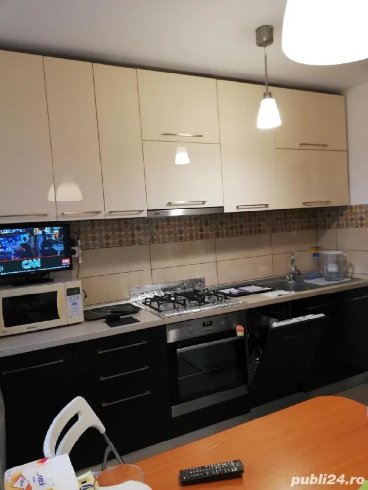 Apartament 4 camere decomandat Pacii-Gorjului-Apusului-Uverturii, COMPLEX COMERCIAL APUSULUI - ATENTIE!!! comision 0% DIRECT PROPRIETAR NU DORESC COLABORARE CU AGENTII IMOBILIARE! VA ROG NU INSISTATI. Apartament cu 4 camere decomandat, confort 1, clasa energetica A. Situat pe strada Apusului, in zona Complexului Comercial Apusului, amenajat premium, intr-o zona excelenta, sigura si cunoscuta Pacii-Gorjului-Apusului-Uverturii, aproape de orice punct de interes, transport in comun, zone comerciale, supermarketuri, mall-uri, piete, parcuri, scoli, gradinite si cresa etc. Transportul in comun nu ar trebui sa mai fie o grija, toate legaturile sunt la indemana Metrou Piata Gorjului 8-10 min. Metrou Pacii 12-15 min STB linia 336,178,106 1-2 min Complex comercial Apusului Autogara Militari 12 min Scolii, gradinite si cresa: Scoala "Regina Maria" (fosta gen.198) 100-150 metri, Scoala Constantin Brâncusi (fosta gen. 174) 100-150metri, Scoala "Sfânta Treime" (fosta 160) distanta100-150 metri. Gradinita "Dumbrava Minunilor" in incinta scolii Regina Maria 100-150 metri, Cresa Militari "Harap Alb" la100-150 metri, Policlinica Apusului 100 metri. Acest apartament ofera multa lumina, caldura, confort, liniste, siguranta, spatiu, intimitate, spatiu verde si tot ce iti doresti. Apartamentul de 4 camere decomandat 80mp se afla la etajul 3 din 4. -bucatarie - 7.70mp -living - 18mp -camera - 13.00mp -camera - 11mp -camera - 10mp 2 apartamente pe palier, 10 apartamente pe scara, vedere mixta, mult spatiu verde, boxa spatioasa la subsolul blocului si nu in ultimul rand, parcare ADP in fata blocului, CATV+INTERNET (wifi) Blocul beneficieaza de interfon si camere video la fiecare scara. Apartamentul este izolat termic (10cm clasa energetica A), proaspat renovat si amenajat premium, se vinde complet mobilat si utilat. ATENTIE! Intretinerea este foarte mica. Apartamentul dispune de 4 camere decomandat, suprafata utila 80mp, etaj 3 din 4, 1 baie, 1 WC servici, 1 balcon spatios Usa metalica MACO cu yale MOTTURA Tamplarie PVC VEKA Gresie si faianta PREMIUM Parchet laminat EGGER Usi CLASSEN Aer conditionat ELECTROLUX (control WIFI) Rulouri aluminiu Baterie+dus cada GROHE Baterie lavoar KLUDI Intrerupatoare si prize SCHNEIDER Totul este nou. Toate utilitatile: tevi cupru, calorifere aluminiu, contoare apa si caldura cu citire radio. BUCATARIA: este executata la comanda si include: Chiuveta+baterie PYRAMIS Masina de spalat vase ARISTON Cuptor electric ELECTROLUX Plita cu gratar din fonta ARISTON HOTPOINT Hota GORENJE, Frigider INDSESIT. BAIE: Baterii GROHE, KLUDI Obiecte sanitare ROCA Masina de spalat LG (8kg) CAMERE; Dormitor matrimonial executat la comanda Sifonier, dulapuri si canapele IKEA in camere ATENTIE!! TOTUL ESTE NOU!!! Nu se accepta credit ipotecar. Suprafata totala utila de 80 mp COMISION 0%!!! NU DORIM COLABORARE AGENTII IMOBILIARE