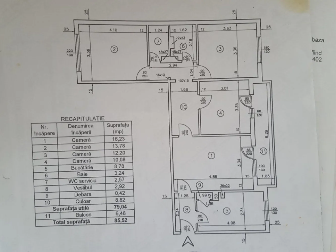 Apartament 4 Camere , et.3/4, Berceni-Racovita