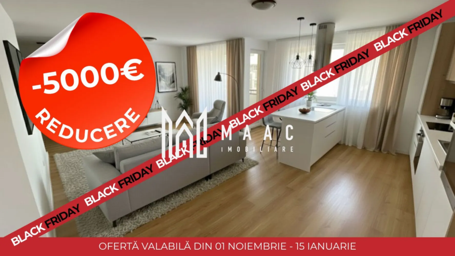 BLACK FRIDAY I Apartament 3 camere | 82 mp | Etaj 2 | Aleea Streiu - BLACK FRIDAY - Profită de cea mai bună perioadă din an pentru a deveni proprietar! Reducere de 5.000 euro Pret vechi - 143.500 euro Pret promotional - 138.500 euro MAAC Imobiliare propune spre vânzare un apartament spațios cu 3 camere, situat pe Aleea Streiu, la etajul 2 din 5, într-o zonă ideală pentru familii – aproape de grădinițe, școli, licee, magazine, farmacii și toate punctele de interes ale orașului. Detalii apartament: Suprafață utilă: 82 mp Compartimentare: decomandat Etaj: 2/5 Camere: 2 dormitoare + living Bucătărie: open-space, cu posibilitate de închidere Baie: 1 baie generoasă, dotată atât cu cadă, cât și cu cabină de duș, și geam de aerisire Aer condiționat Se vinde semimobilat Avantaje: Localizare excelentă: în apropierea grădiniței, școlii și liceului Acces facil la supermarketuri, farmacii și mijloace de transport Ideal pentru familii sau investiție în închiriere Bloc cu regim mic de înălțime – 5 etaje Spațiu generos și compartimentare practică. Pentru mai multe detalii și pentru a programa o vizionare, menționați ID-ul CP2777998în apelul telefonic. }}