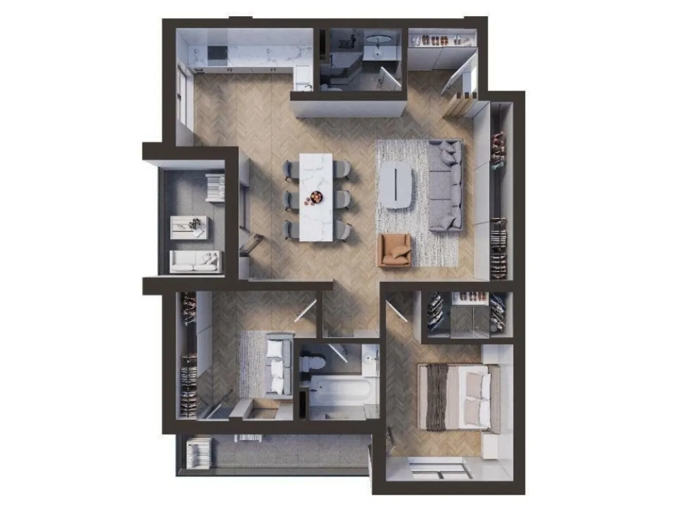 Apartament 3 camere cu parcare- NORD PARK RESIDENCE