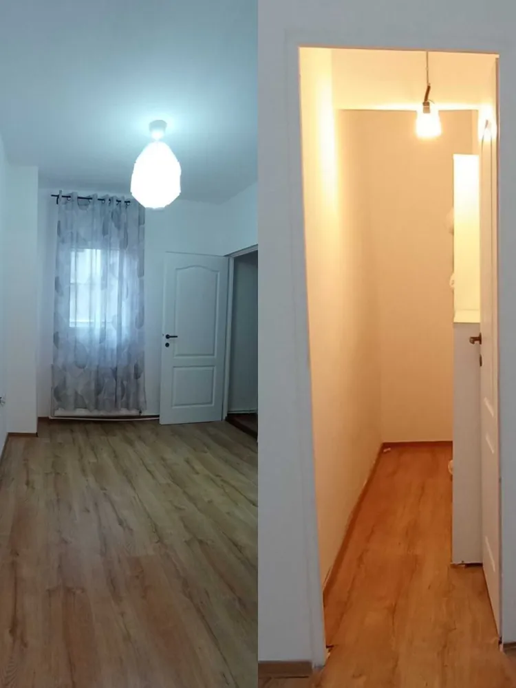 Casa Delea Noua, 5 min Decebal, 10 min m.Muncii, optiune mansardare - Direct proprietar. Casa in suprafata de 82,4 mp, renovata complet 2024. Interior 66,2mp + terasa acoperita de 16,2mp. Localizata in sectorul 3, langa biserica Delea Noua, Mega Image (1min), Kaufland (9min), metrou Muncii ( 10 min), blvd Decebal (5 min) , Hyperion (7min), Spital Gomoiu (15 min) , toate de mers pe jos. 4 camere, 2 bai: Parter: baie cu cada, living cu semineu pe etanol, dining separat cu semineu pe lemne, bucatarie Etaj: dormitor 1, dormitor 2 cu dressing separat , baie cu dus Incalzire in pardoseala. Posibilitate mansardare pentru cine doreste inca un etaj. Avantajoasa pentru inchiriere pe termen lung ( aproape de metrou si facultate) dar si termen scurt, Airbnb, Booking, avand in vedere nr camerelor si proximitatea metroului.