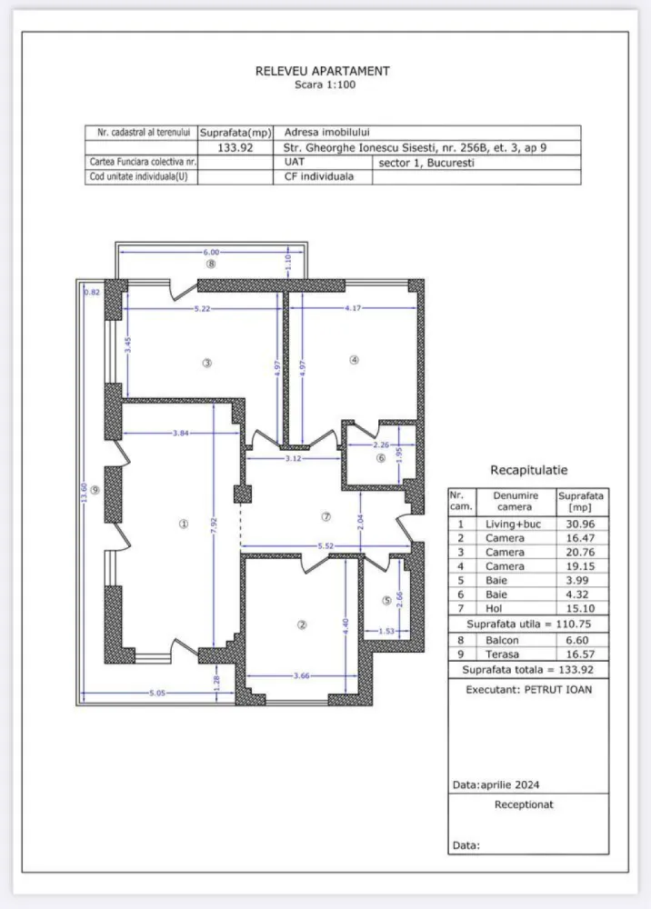 BLOC NOU 2024 • S.M.E Residence SISEȘTI Apartament 4 Camere