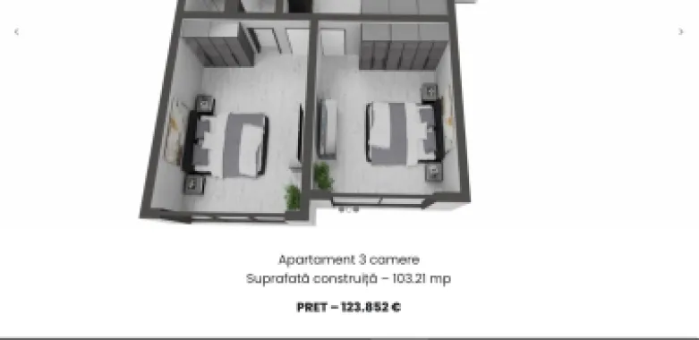 Ag. Eu. vinde ap. 2 cam. 85 mp. Finalizare Dec. 2023 Comision 0% Mamaia Nord