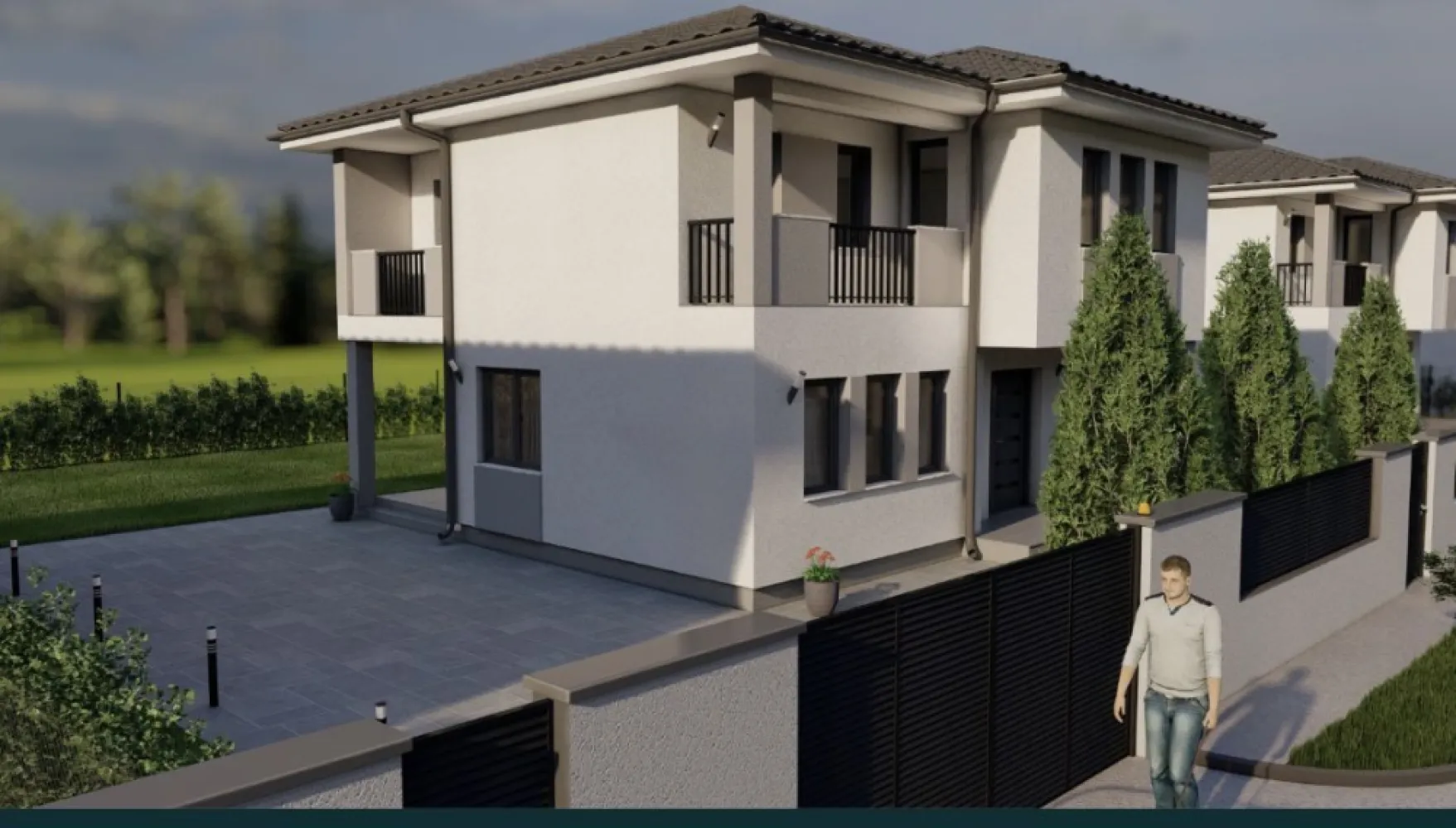 BRASADAS vinde casa NOUA in Complexul Danydo Residence - Agenția imobiliara BRASADAS vinde casa in Cartierul rezidential de str. Caprioarei. Suprafata terenului este de 4,5 arii, iar casele au suprafata de 185 m2 construiți, din care 115 m utili. Toate utiiitatile (apa, gaz, canal, curent) iar drumul de acces este cu bariera la intrare și amenajat, inclusiv trotuare și spațiu verde. Casele se predau in stadiu de semifinisat, încălzire in pardosea, geamuri termopan 3 sticle, iar exterior finisata, inclusiv gardul la front și împrejmuit. Www.brasadas.com.