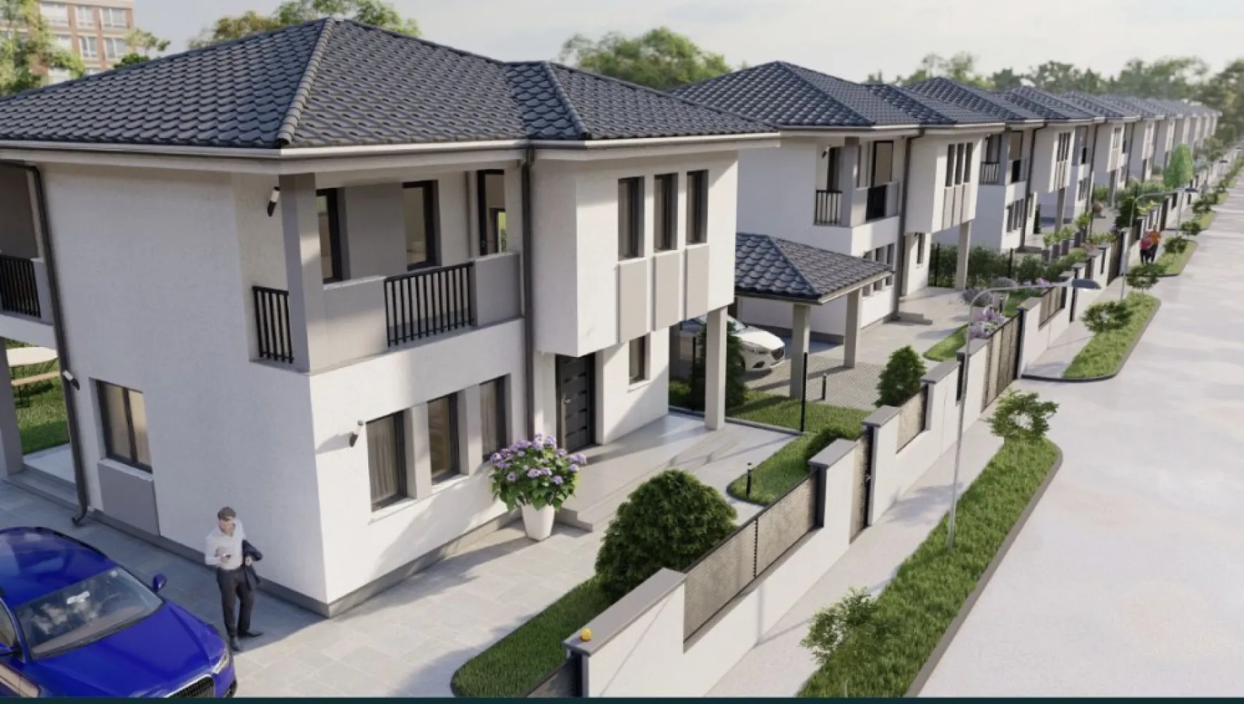 BRASADAS vinde casa NOUA in Complexul Danydo Residence - Agenția imobiliara BRASADAS vinde casa in Cartierul rezidential de str. Caprioarei. Suprafata terenului este de 4,5 arii, iar casele au suprafata de 185 m2 construiți, din care 115 m utili. Toate utiiitatile (apa, gaz, canal, curent) iar drumul de acces este cu bariera la intrare și amenajat, inclusiv trotuare și spațiu verde. Casele se predau in stadiu de semifinisat, încălzire in pardosea, geamuri termopan 3 sticle, iar exterior finisata, inclusiv gardul la front și împrejmuit. Www.brasadas.com.