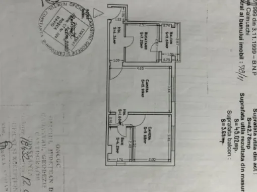 Vand apartament 2 camere zona Eden