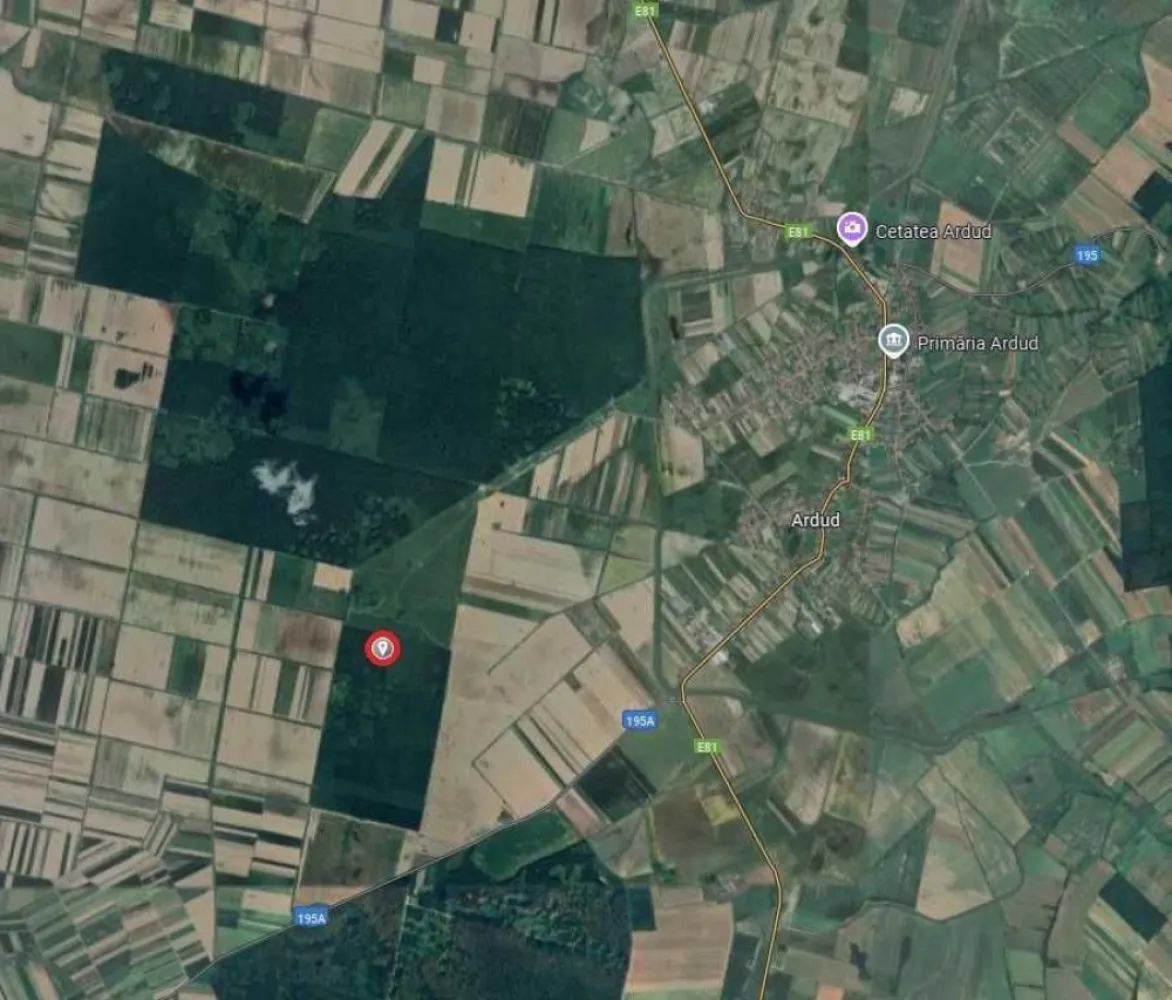 Teren arabil si padure de vanzare - Vand teren extravilan, arabil, in suprafata totala de 1.65 hectare (doua parcele invecinate, una de 11.400 mp si una de 5.100 mp, situate in localitatea Ardud, si parcela padure, in supratafa de 2.200 mp, tot in localitatea Ardud.
