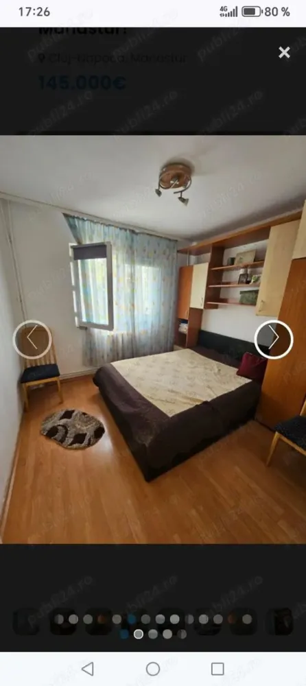 BRASADAS vinde ap. 3 cam in Manastur. - Agentia Imobiliara BRASADAS vinde apartament cu 3 camere, 45 m2, etaj 1/4 în Manastur bloc izolat și cu centrala termica. www.brasadas.com.