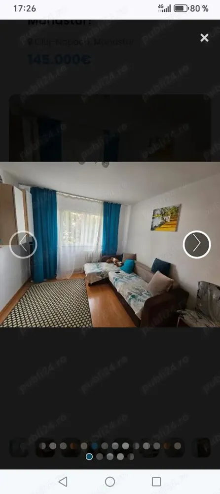BRASADAS vinde ap. 3 cam in Manastur. - Agentia Imobiliara BRASADAS vinde apartament cu 3 camere, 45 m2, etaj 1/4 în Manastur bloc izolat și cu centrala termica. www.brasadas.com.